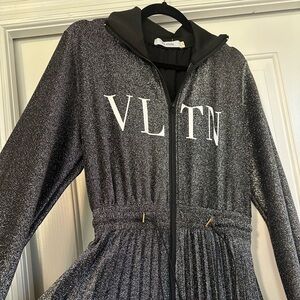 Sparkling Silver Midi Dress